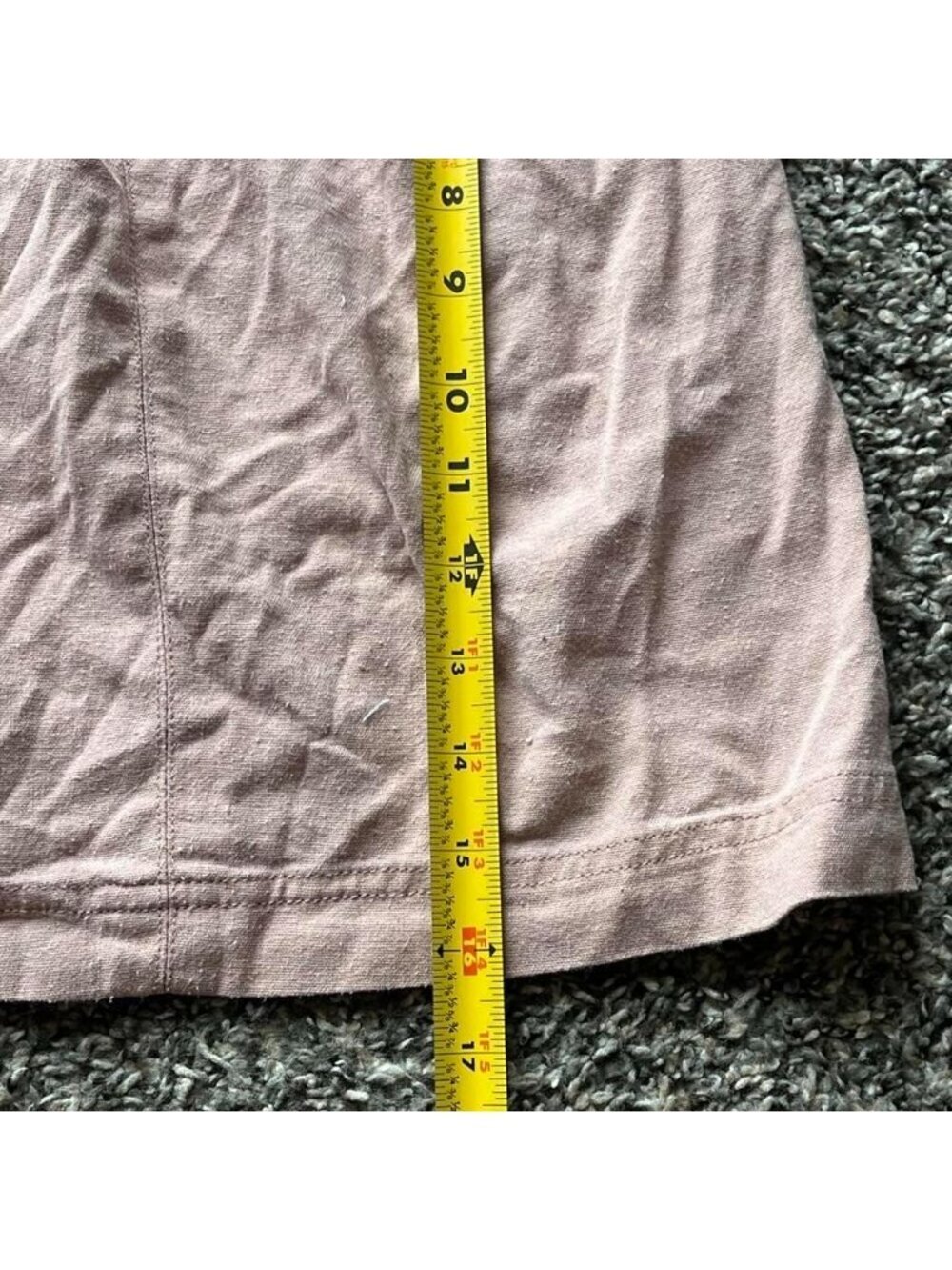 Y2K tgla Tie Waist Linen Blend Medium Mini Skirt Dainty Romantic Festival Girly - Picture 7 of 7